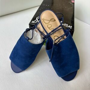 Sam Edelman Blue Mules Versatile Slip-On Comfort